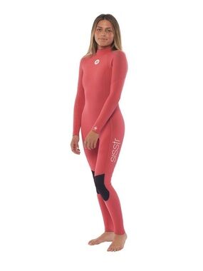 Sister Revolution Women’s Coral Pink 3/4 Back Zip Wetsuit